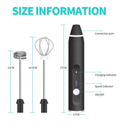 Multi-head Stirrer, frother and mini drink mixer