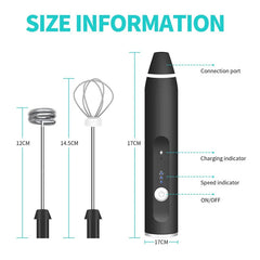 Multi-head Stirrer, frother and mini drink mixer