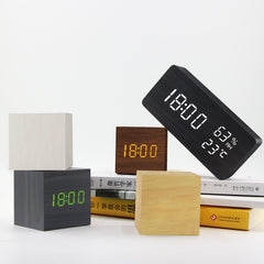 Digital Plugin Alarm Clock Plugin, Sleek Led Digital Clock, Temperature and more