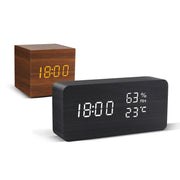 Digital Plugin Alarm Clock Plugin, Sleek Led Digital Clock, Temperature and more