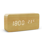 Digital Plugin Alarm Clock Plugin, Sleek Led Digital Clock, Temperature and more